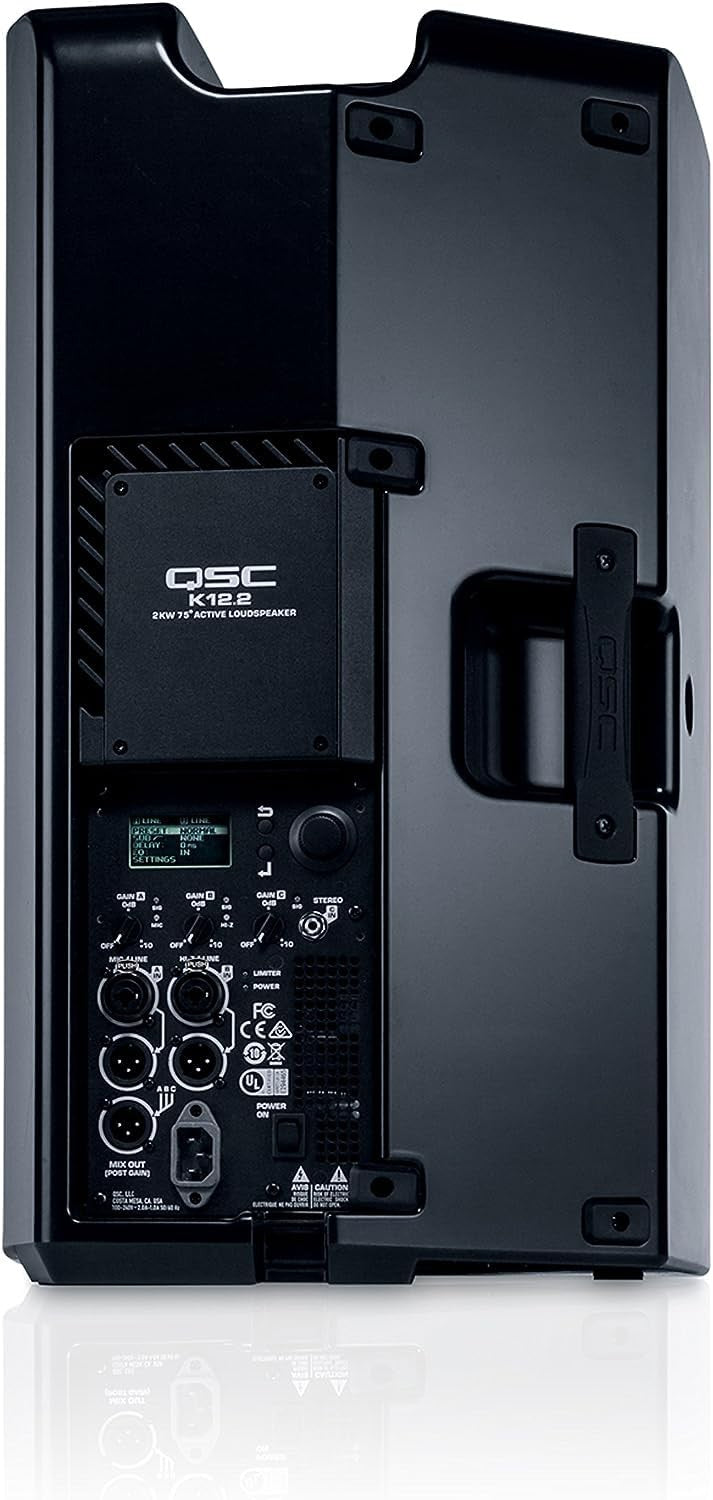 QSC K12.2 Active 12" Powered Loudspeaker, 2000 Watt Professional Audio System