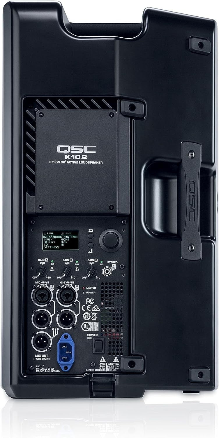 QSC K10.2 Active 10" Powered 2000 Watt Loudspeaker with Digital Display