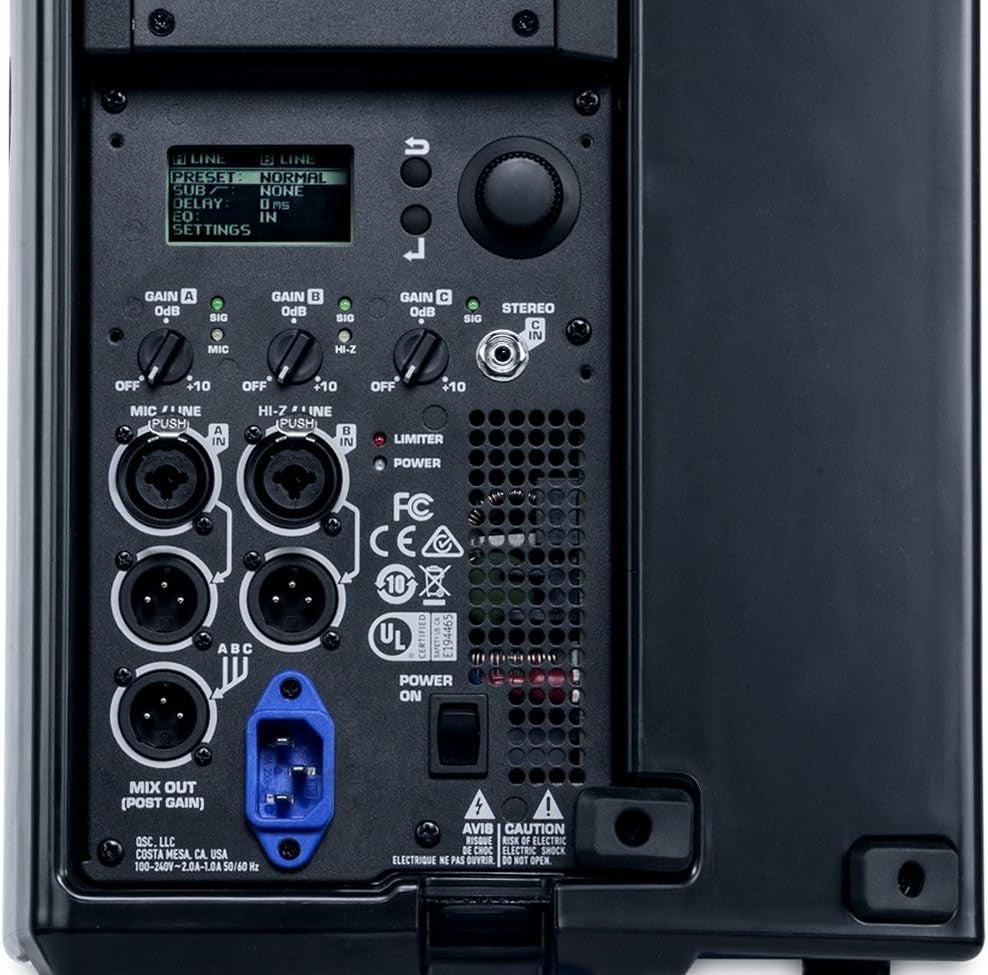 QSC K8.2 Active 8" Powered 2000 Watt Loudspeaker with Digital Display
