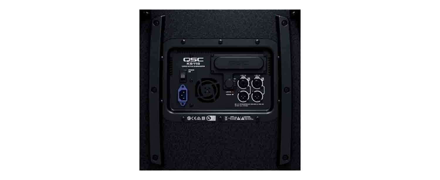 QSC KS118 Active 18" Subwoofer - High Output, 3600W Class D, DSP-Enabled, Portab